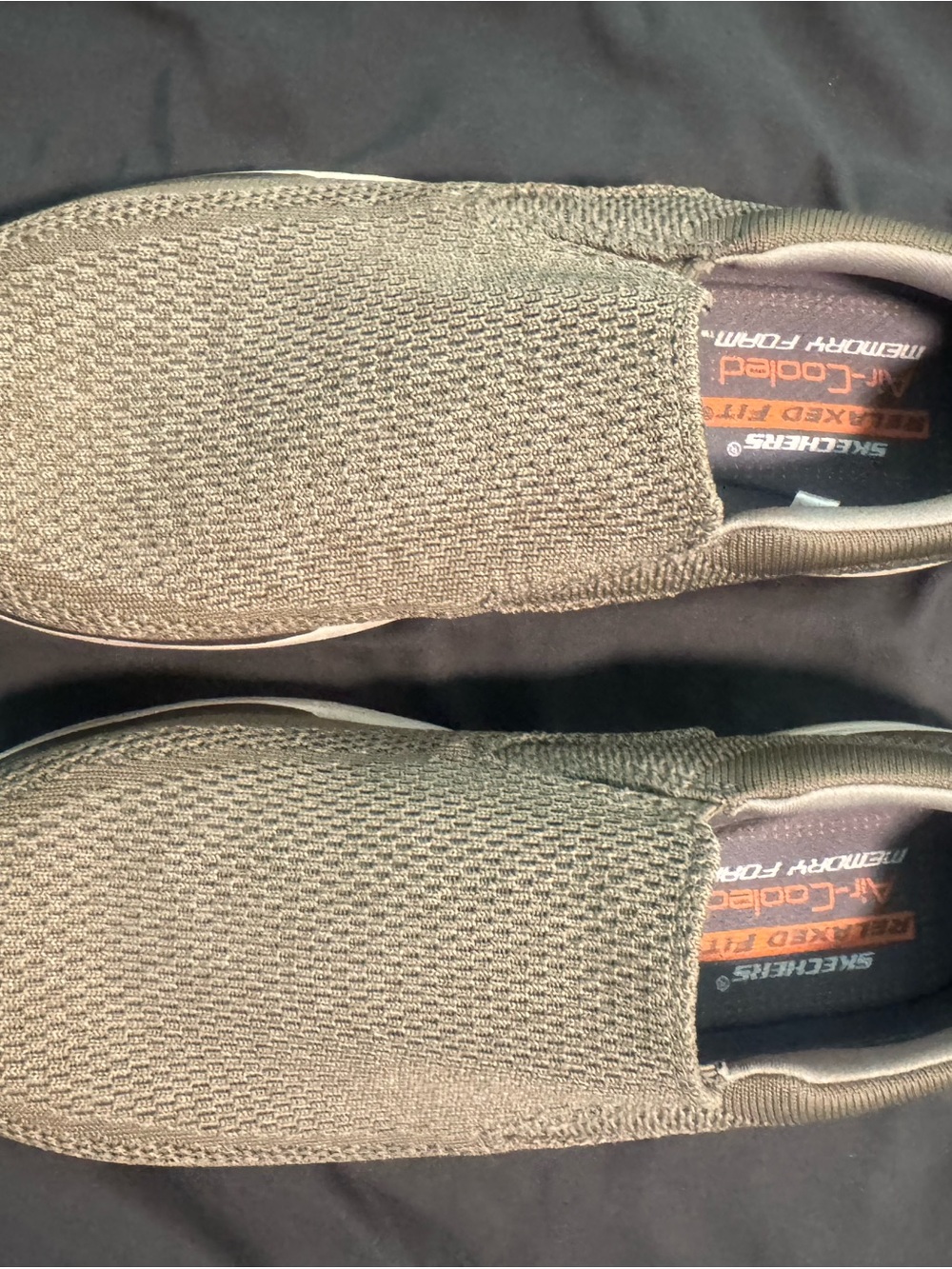 Skechers Men's tan Slip-On Knit Casual Loafers